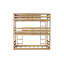 Lit simple superposé triple en bois massif avec 2 échelles-1385572716