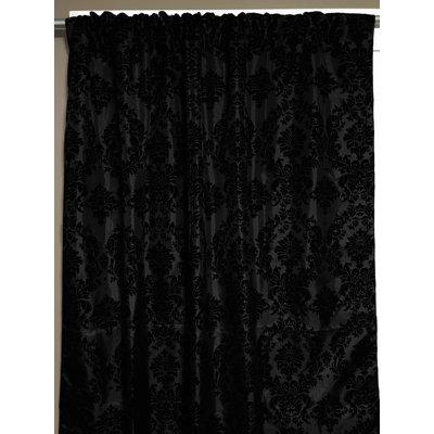 Panneau de rideau simple semi-diaphane avec passe-tringle Amboy