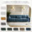 Maelina 4 - Piece Upholstered Navy Corduroy Modular Sectional Sofa with Pillow Back and Solid Wood Legs-244594880-268349939