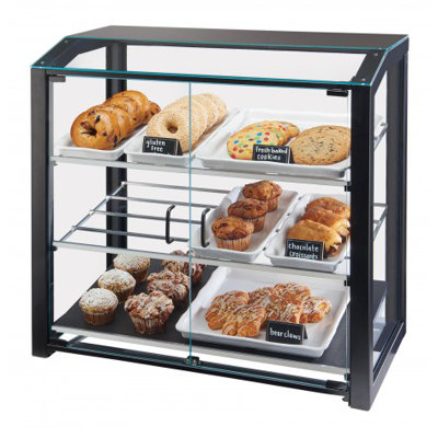 Black Bakery Display Case