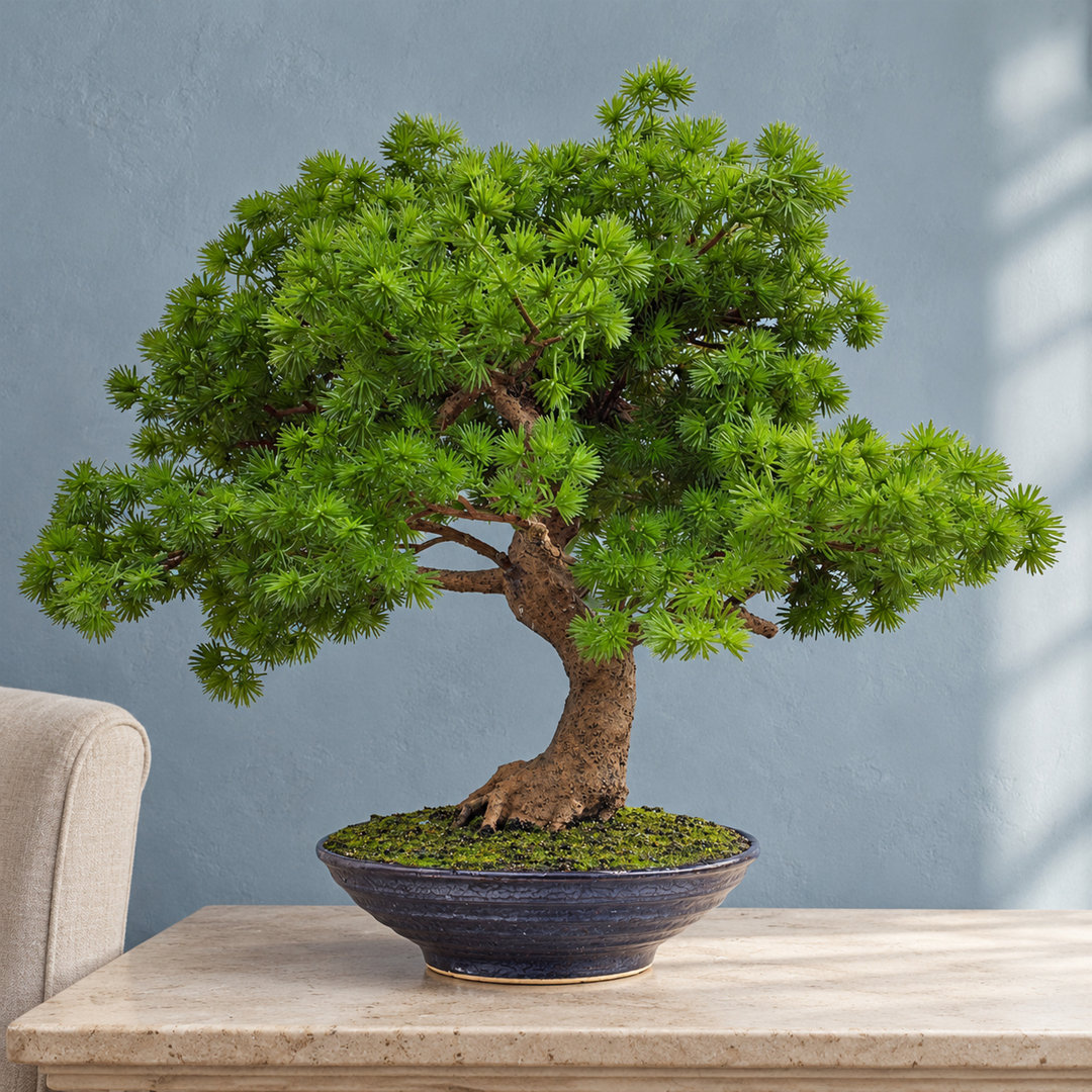 Luxury Artificial 50cm Pine Bonsai Tree Realistic Indoor Home Office Decor Faux - Image 4