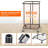 150L Laundry Hamper with Wheels, Rolling Laundry Basket with Metal Frame and Removable Bag