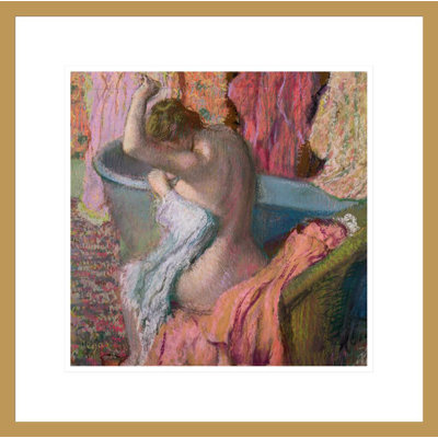 Seated Bather by Edgar Degas -Framed Giclee Print