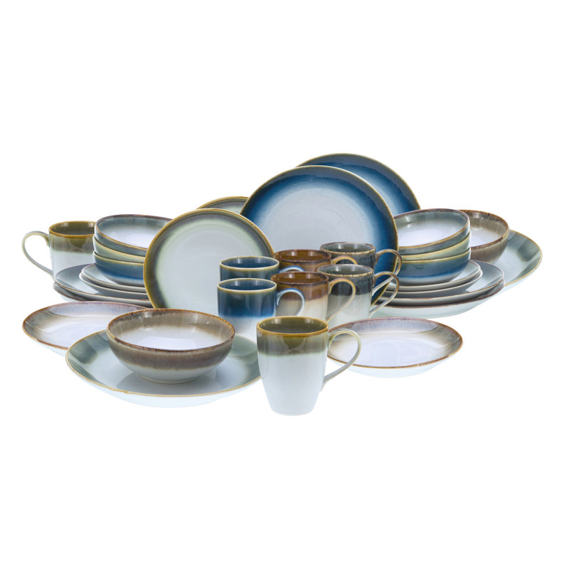 Cascade 8 Piece Dinnerware Set, Service for 2