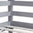 Twin over Twin Rubber Wood Bunk Bed with Ladder & Guardrails – Grey House-Shaped Low Floor Kids Bunk Bed-121600452