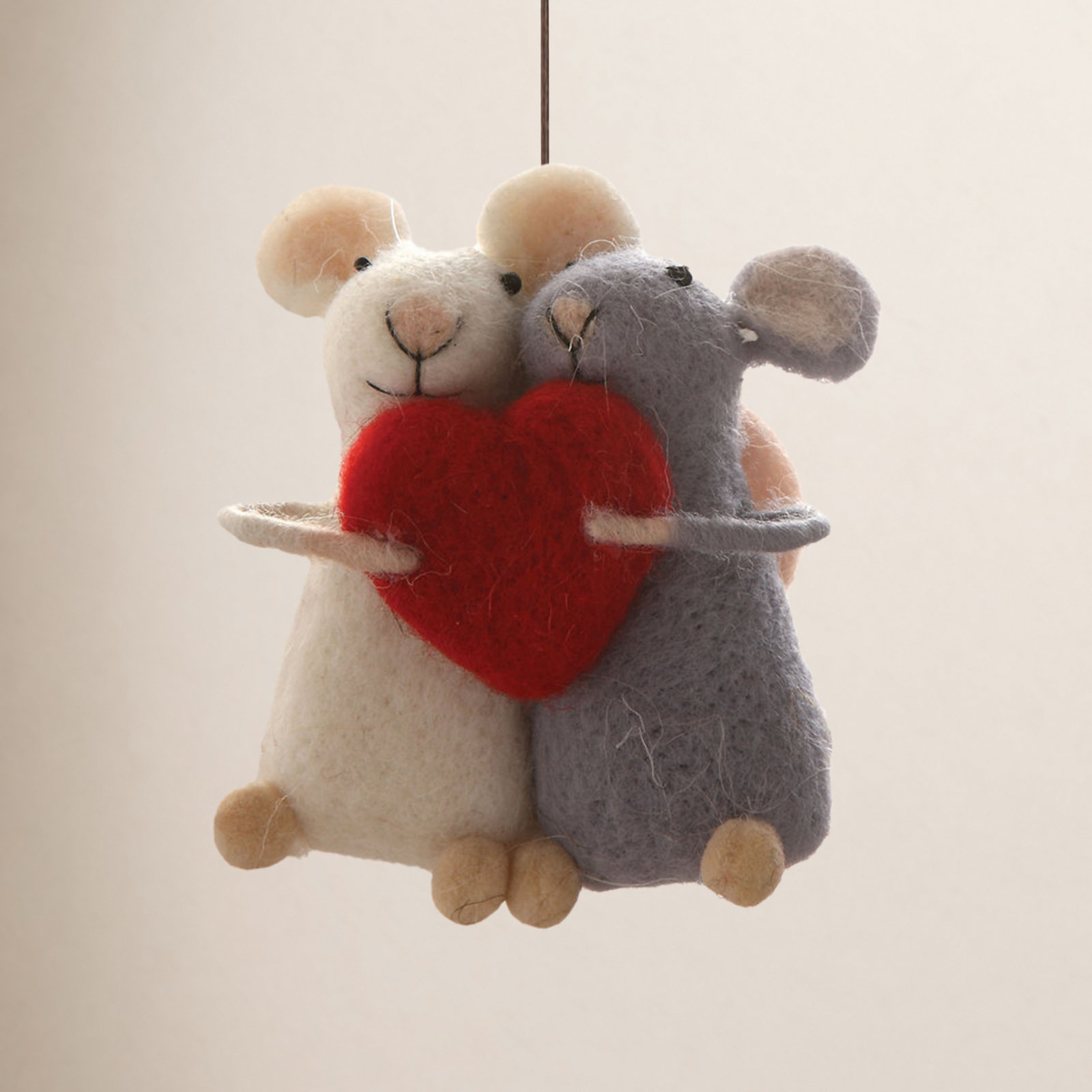 3'' Fabric Animals Hanging Figurine Ornament