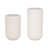 Zed Ribbed Ceramic Handcrafted Watertight Table Vase-86749016-86749015