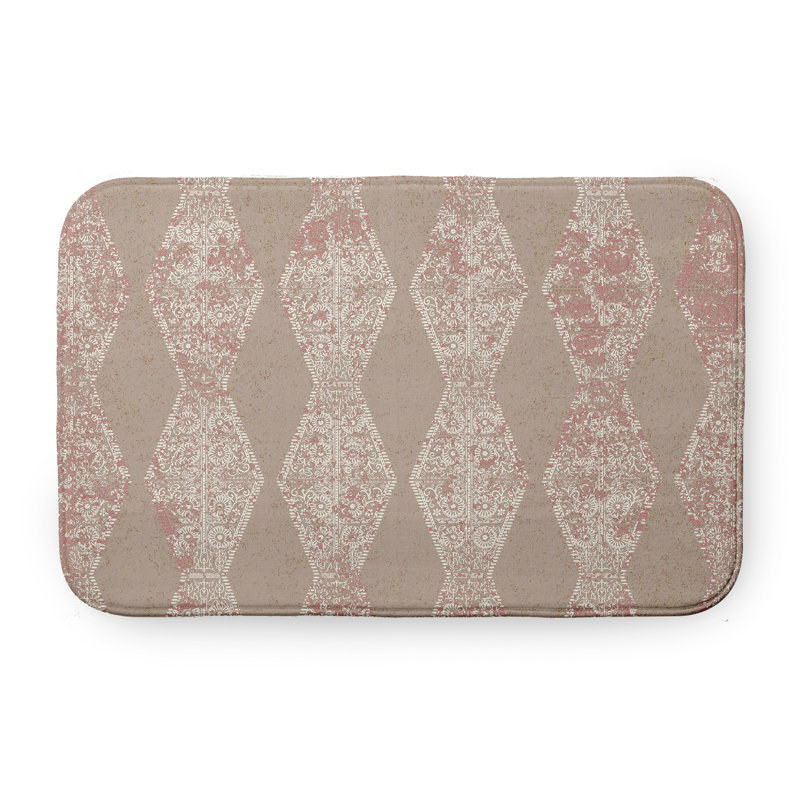 Tapis de bain HH Revival, L 17 po x L 24 po, Brun clair