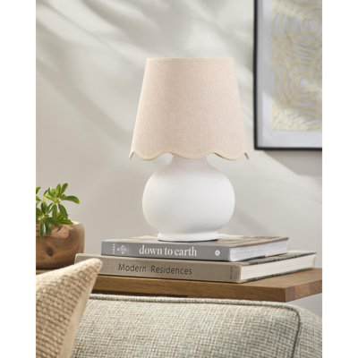 Momsen Coloured Scallop Shade Lamp