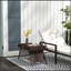 Table d'appoint pliante en rotin, table de bout d'extérieur résistante aux intempéries pour balcon et jardin, design compact et élégant