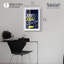 Affiches de Formule 1 «Blue Victory Shadowbox» par Notoriart, cadre blanc, 17 x 25-848174314-848174324