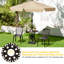 Table bistro 31 po avec trou pour parasol