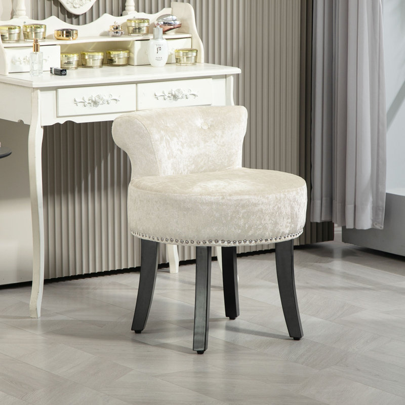 Wampsville Solid Wood Accent Stool
