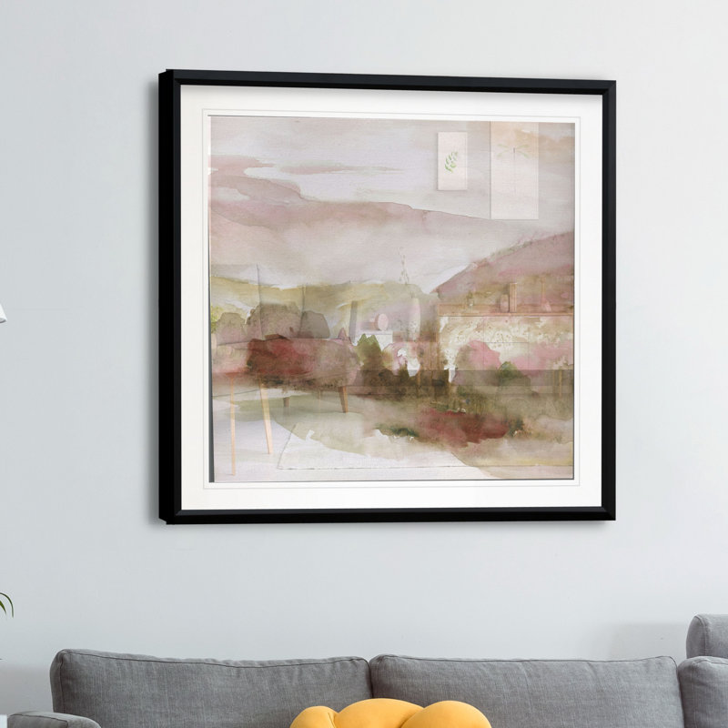 « windscape ii », reproduction encadrée, H 26,5 po x l 26,5 po x P 1,5 po, Cadre plastique noir