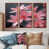 Toile avec cadre flottant brun