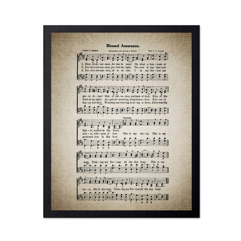 Drap hymnal Blessed, Sans cadre, H 24 po x l 32 po, Affiche