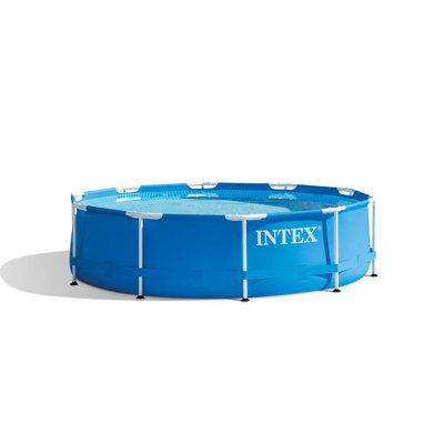 Piscine hors-sol ronde avec pompe en métal 12 pi x 30 po Intex