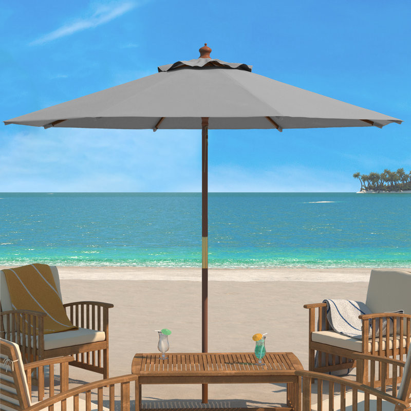 Parasol de plage Ellarose, gris