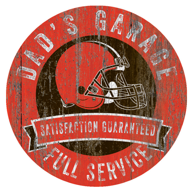 Décoration murale NFL Dad's Garage, Browns de Cleveland