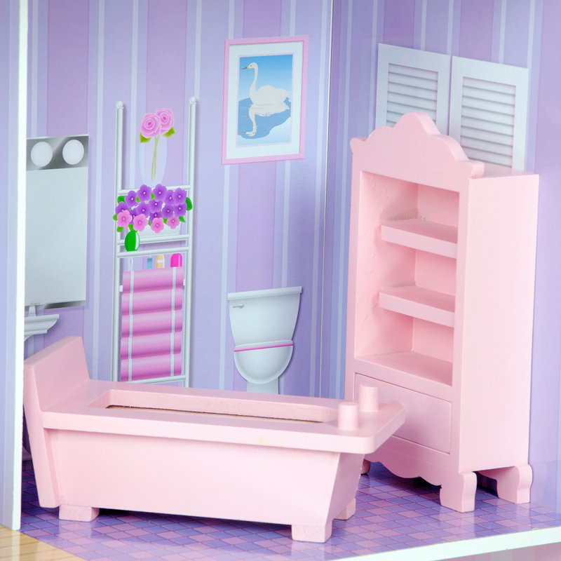 Teamson Kids Dreamland Tiffany 3-Story Dollhouse for 12" Dolls