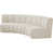 Tissu crème bouclé sélectionné