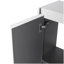 Armoire latérale de salle de bain 12 po, 2 portes à fermeture douce, conception à fixation flottante