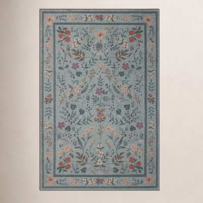 Rifle Paper Co. x Loloi Wildwood Charcoal Area Rug