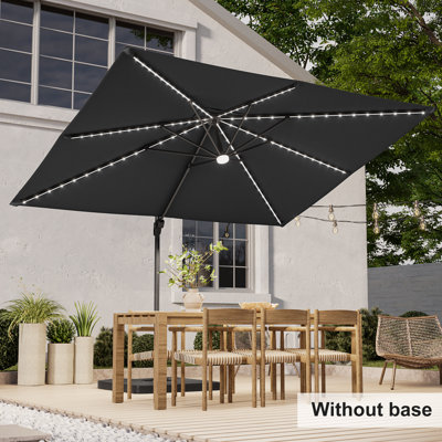 Sonceria 138'' x 108'' Rectangular Lighted Cantilever Umbrella