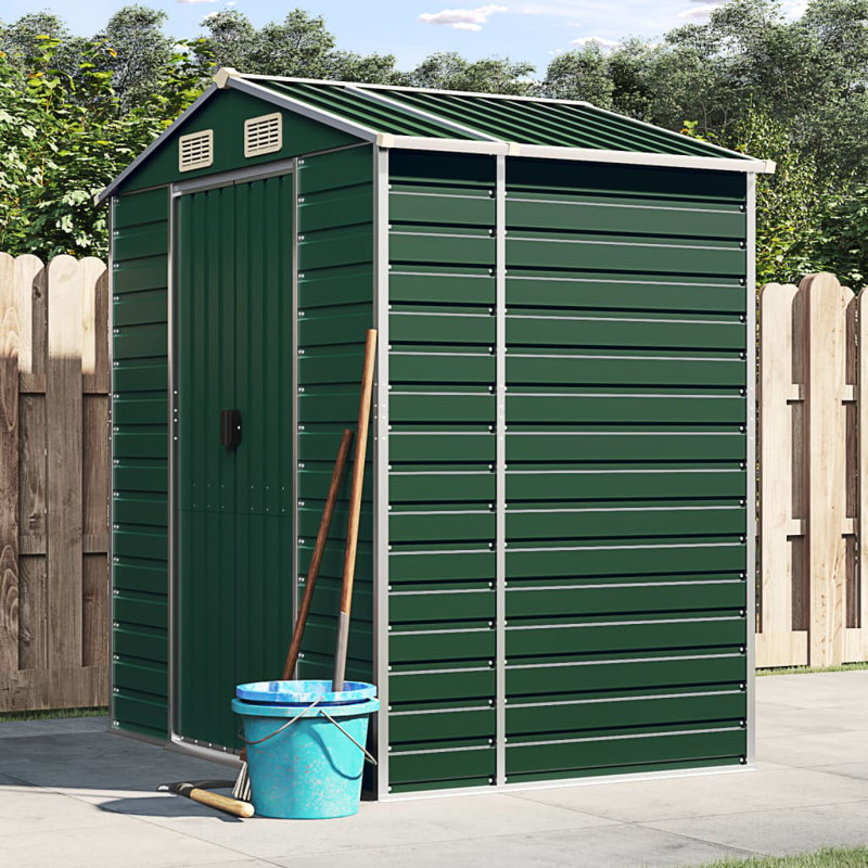 Britlynn Garden Shed Green 191 x 130 x 198 cm Galvanised Steel