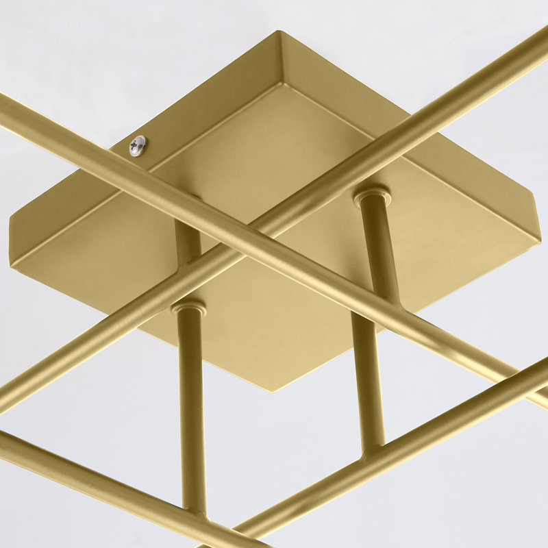 Ronquillo Semi Flush Mount, Gold