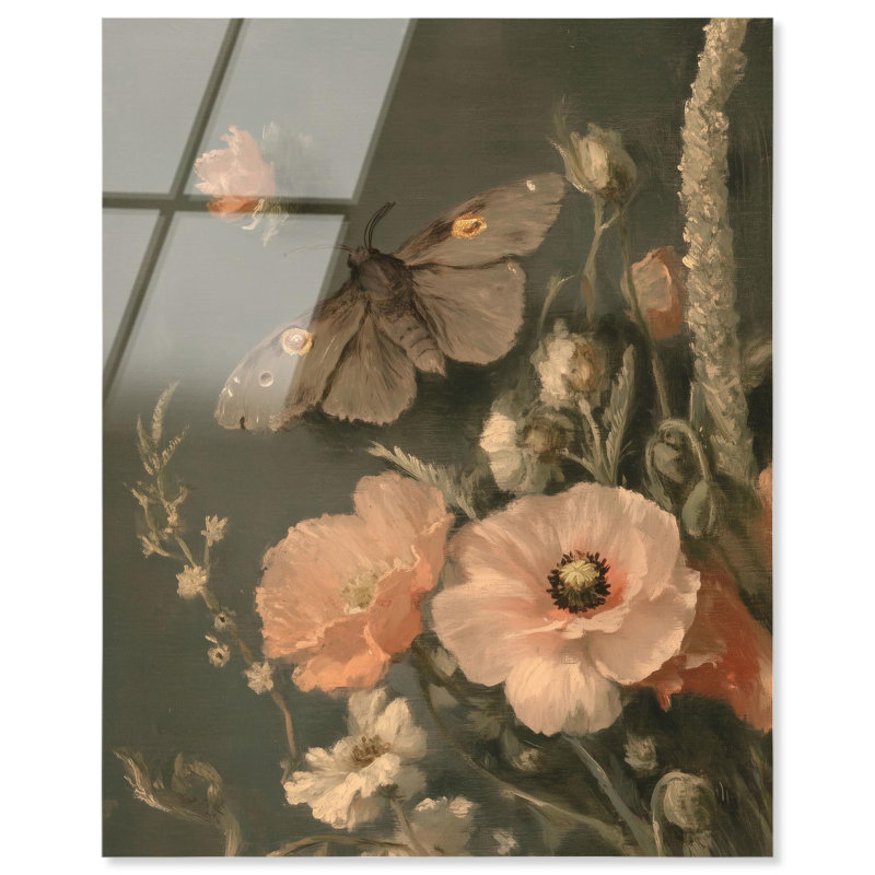 Décoration murale en acrylique Shadowed Flutter par Art Remedy, prête à être accrochée, H 20 po x l 16 po