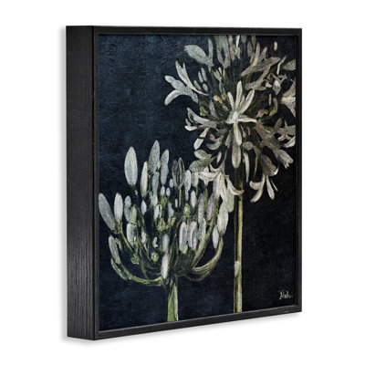 «Blooming White Herbs», art de la giclée encadrée par Patricia Pinto