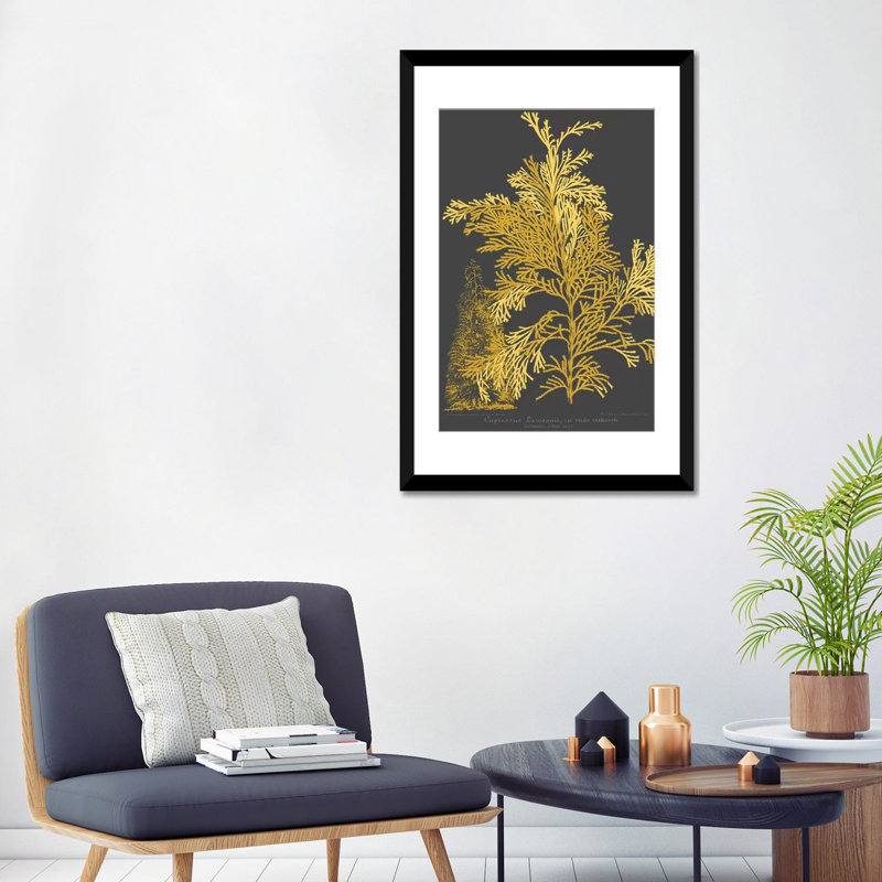 « trees & leaves i », impression sur toile, H 32 po x l 24 po x P 1 po, Papier d'art encadré noir, Blanc