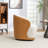 Stith Velvet Upholstered Swivel Barrel Chair-377983955
