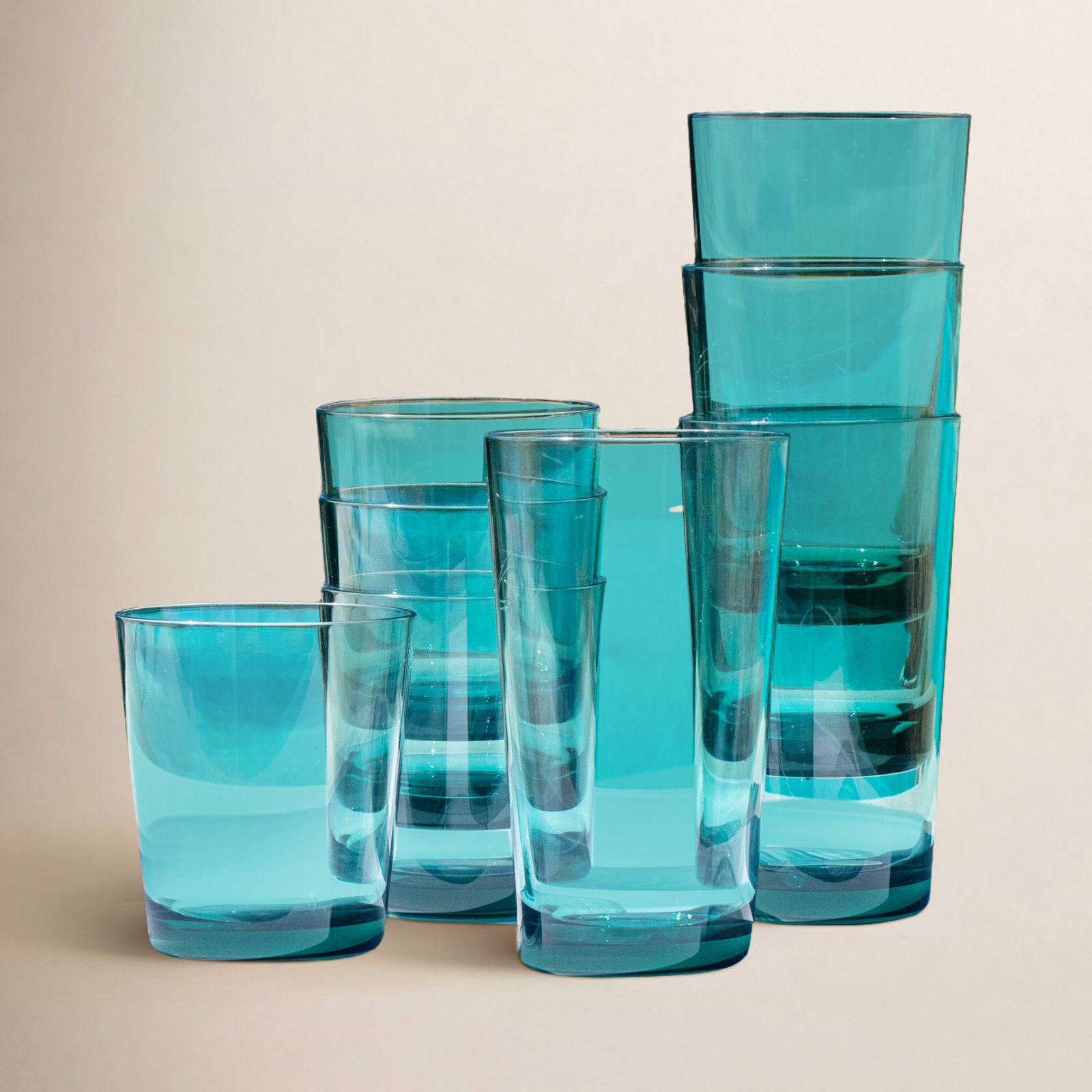 Elton Drinking Glass, Sage
