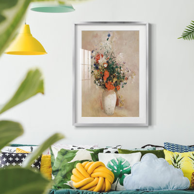 Vintage Floral Print CCCLVII -Framed Print
