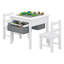 Kamal Kids 3 Piece Square Play Or Activity Table and Chair Set