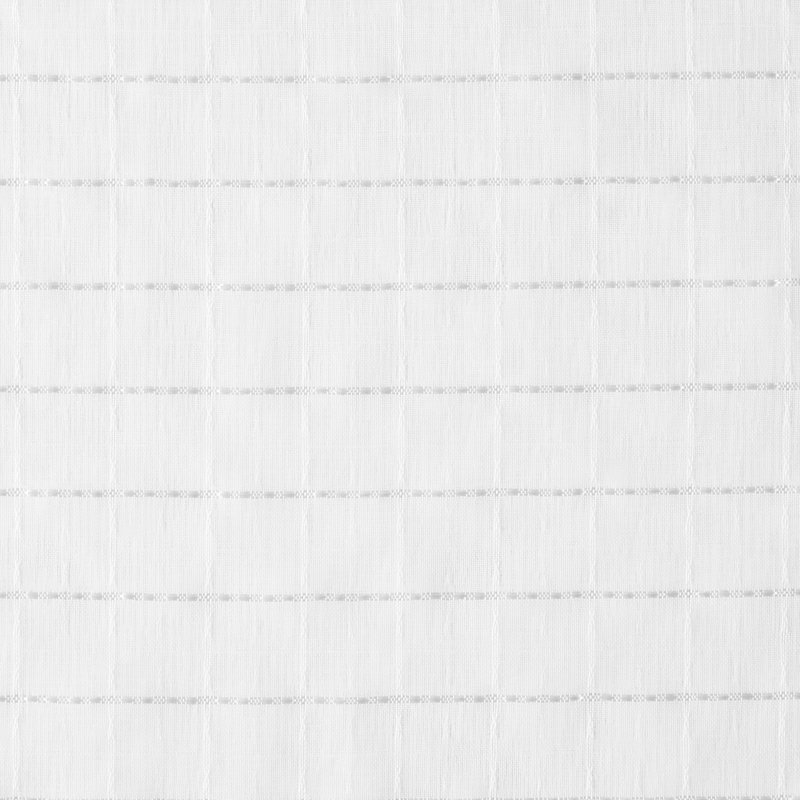 White Semi-Sheer Polyester Rod Pocket Curtain Panel Pair