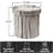 Sorbus Tree Stump Stool, Storage Ottoman 15 Inch Fake Tree Stumps Log Stool Storage, Artificial Tree Trunk, Perfect Footstool Kids Toy Chest, Rustic Log Cabin Decor Bench, Pedestal - 2 Pack, Gray-115162109