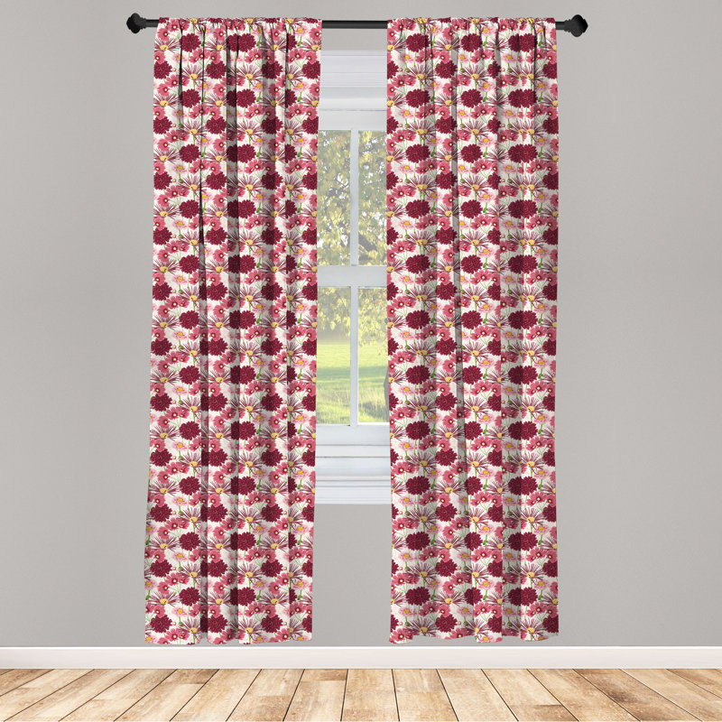 Bungalow rose à 4 panneaux, aquarelle fleurs sauvages, panneau 122298 coquille d'œuf multicolore