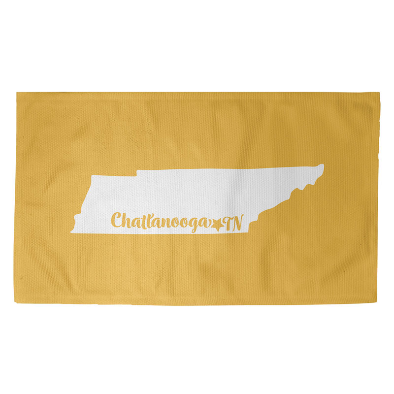 Tapis jaune tennessee chattanooga, Rectangle 5 pi x 7 pi