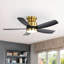Ventilateur de plafond moderne à 5 pales 42 po Rita avec vitesse de vent réglable à 6 vitesses-1416253696