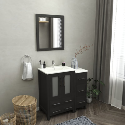 Ensemble de meuble-lavabo simple 36 "avec miroir 