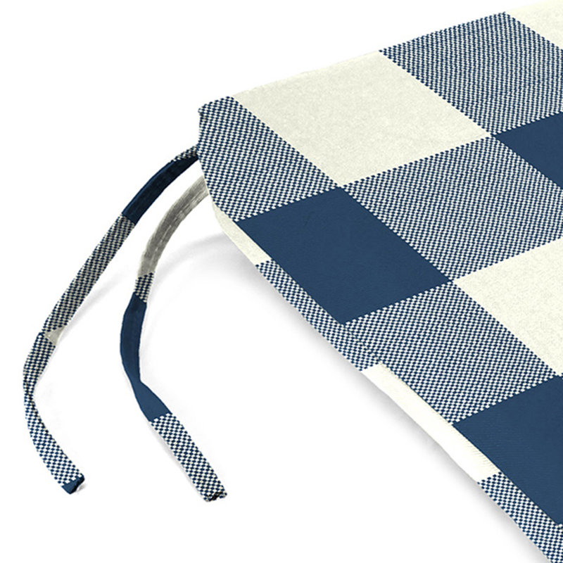 Outdoor Seat/Back Cushion, Navy Buffalo