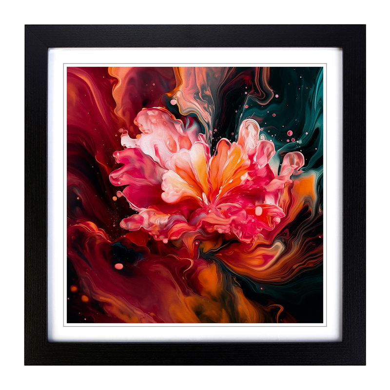 Single Picture Frame Print on Wood, Black