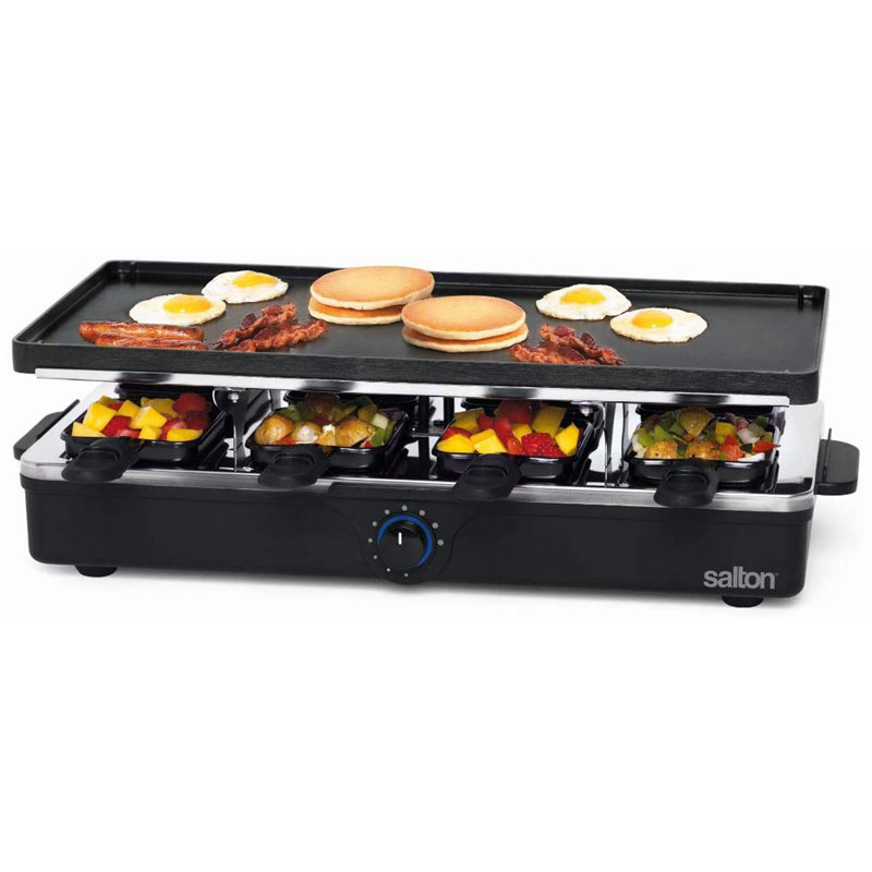 Barbecue électrique de comptoir à brûleur simple portatif intérieur / extérieur l 20,6 po x P 9,6 po Salton Corp.