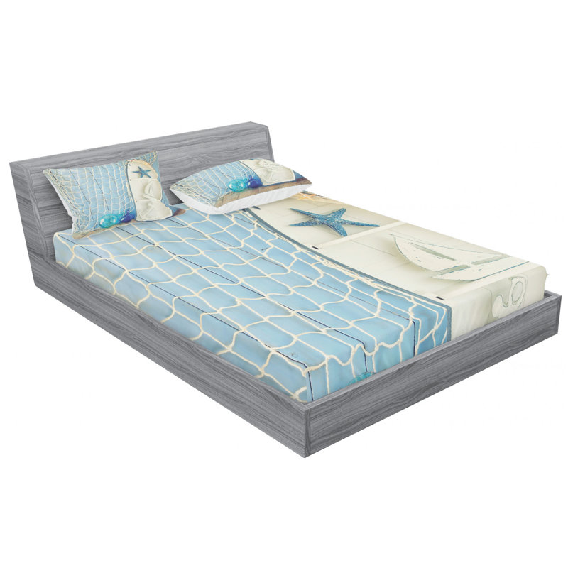 Microfiber Sheet Set, Queen Sheet Set with Fitted Sheet