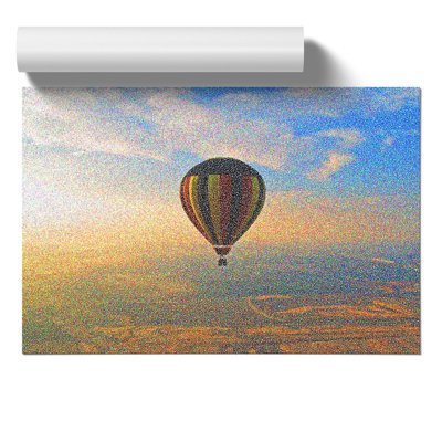 Hot Air Balloon Ride by Georges Seurat - Frameless Print