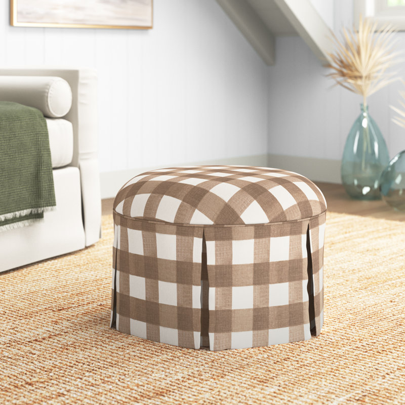 Manders Upholstered Ottoman, Buffalo Square Taupe