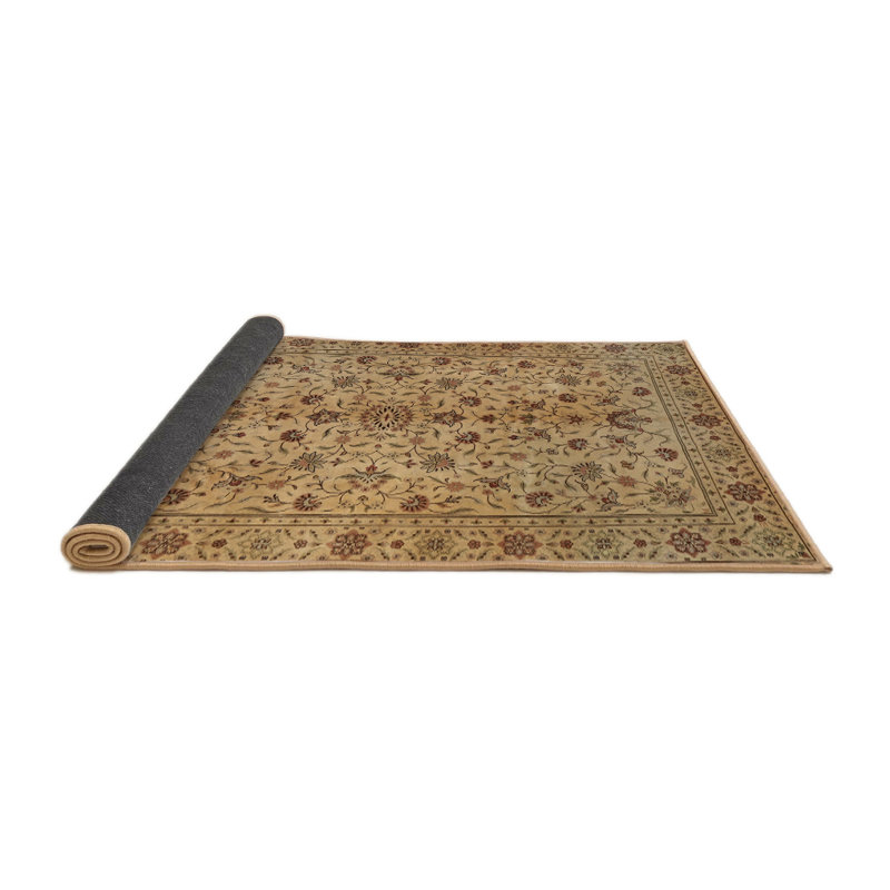Tapis oriental ivoire / rouge Sian, Rond 8 pi